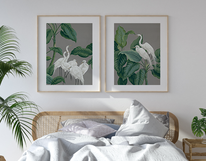 Paper Crane I & II Wall Art
